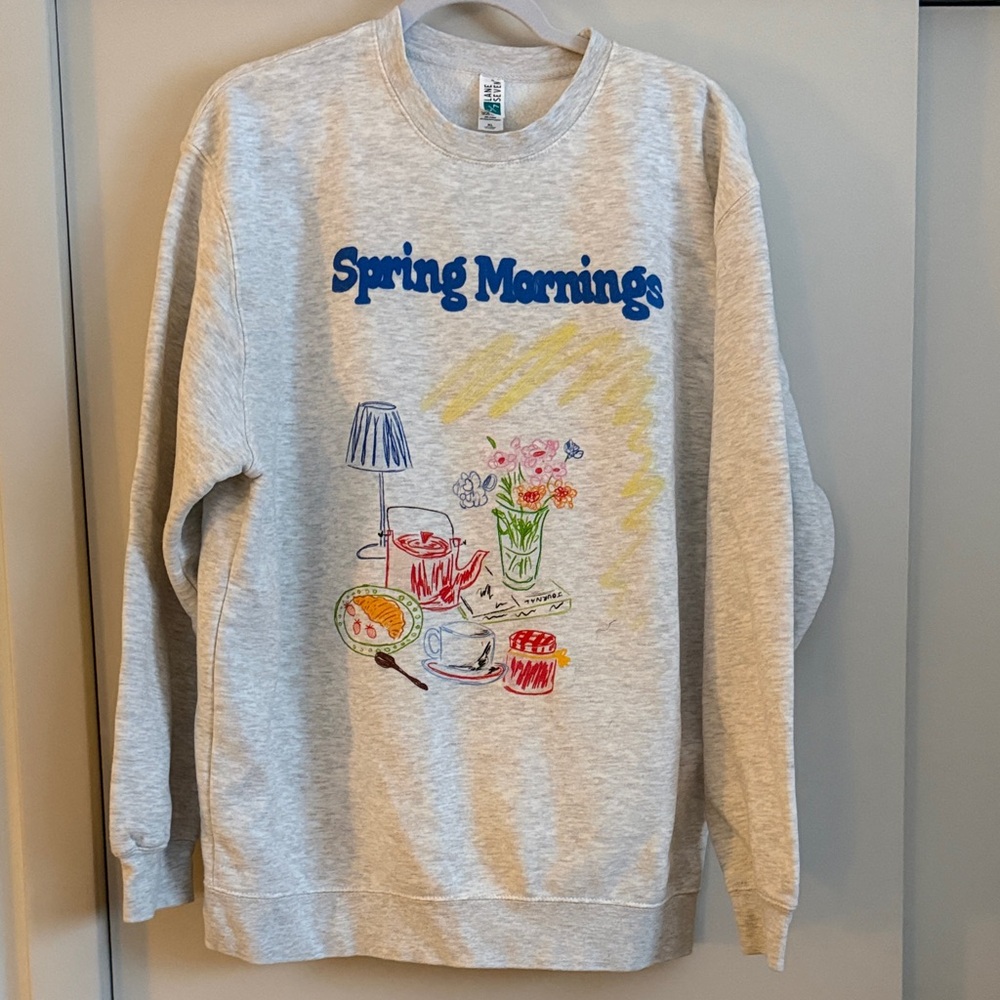 Spring Mornings Gray Sweater